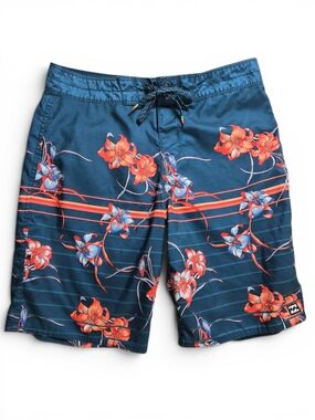 Billabong Recycler Board Shorts Mens 32 Tropical Floral‎ Surf Swim Trunks Beach